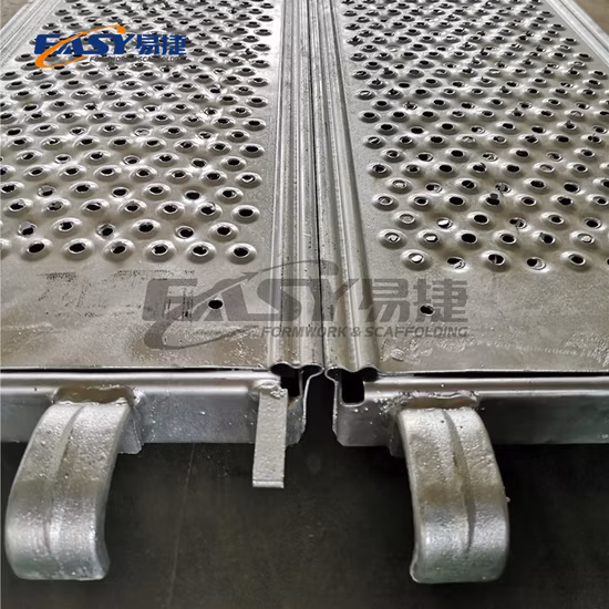 쉬운 비계 230/320mm Osha BS1139 En Eurpo 미국 호주 유형 건축을 위한 직류 전기를 통한 비계 금속/알루미늄 도보 널 강철 갑판 판자